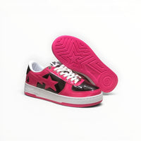 A Bathing Ape BAPE STA men's low-top sneakers in Pink/Black, product view 3