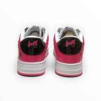 A Bathing Ape BAPE STA men's low-top sneakers in Pink/Black, product view 6