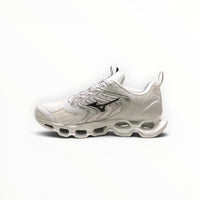 Mizuno Wave Prophecy 14 S women's running shoes in White/Silver – product view 3