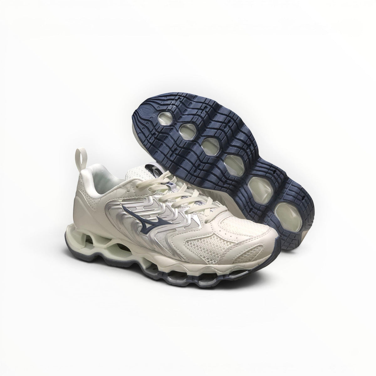 Mizuno Wave Prophecy 14 S men's running shoes in White/Navy