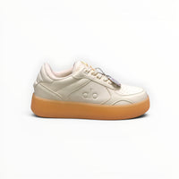 Alo Recovery Mode women's lifestyle sneakers in Natural White/Gum, product view 5