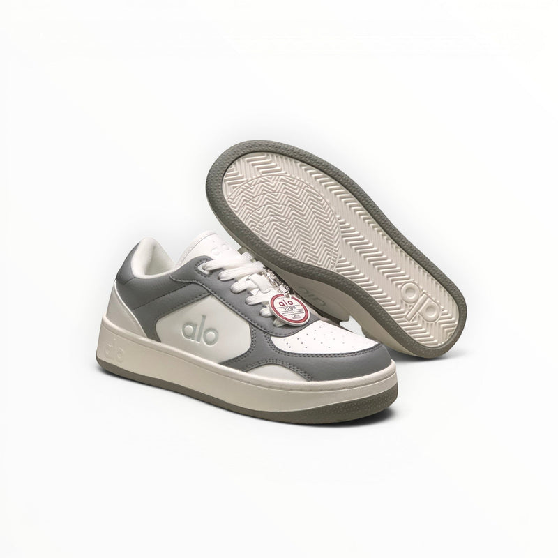 Alo Recovery Mode men's lifestyle sneakers in Gravel/White, product view 1