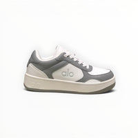 Alo Recovery Mode men's lifestyle sneakers in Gravel/White, product view 5