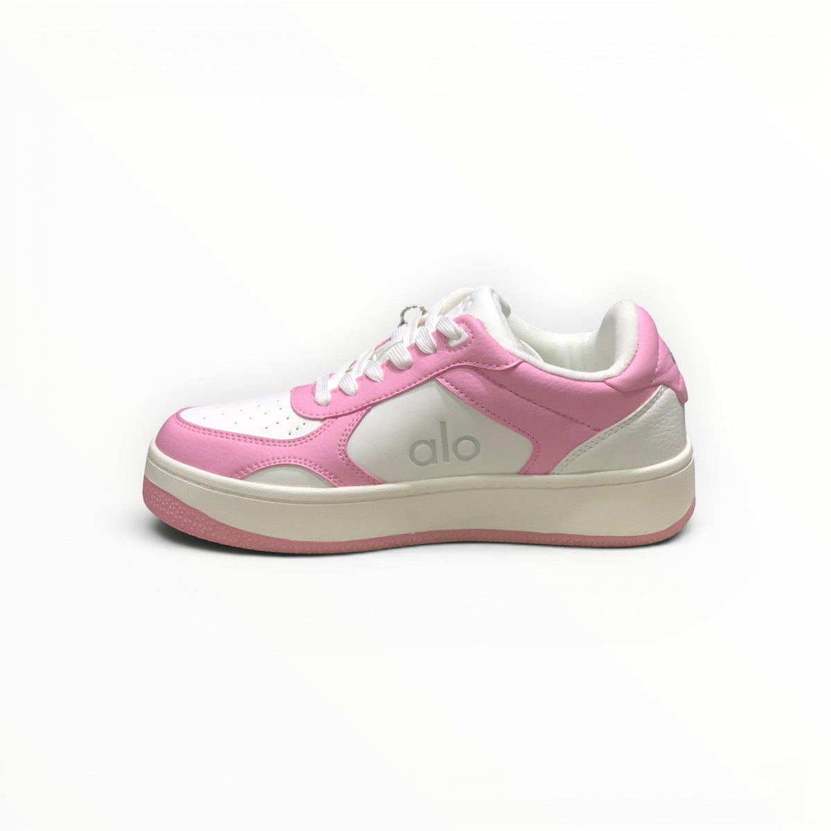 Alo Recovery Mode men's lifestyle sneakers in Pink/White, product view 4