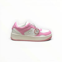 Alo Recovery Mode men's lifestyle sneakers in Pink/White, product view 7