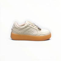Alo Recovery Mode men's lifestyle sneakers in Natural White/Gum, product view 7