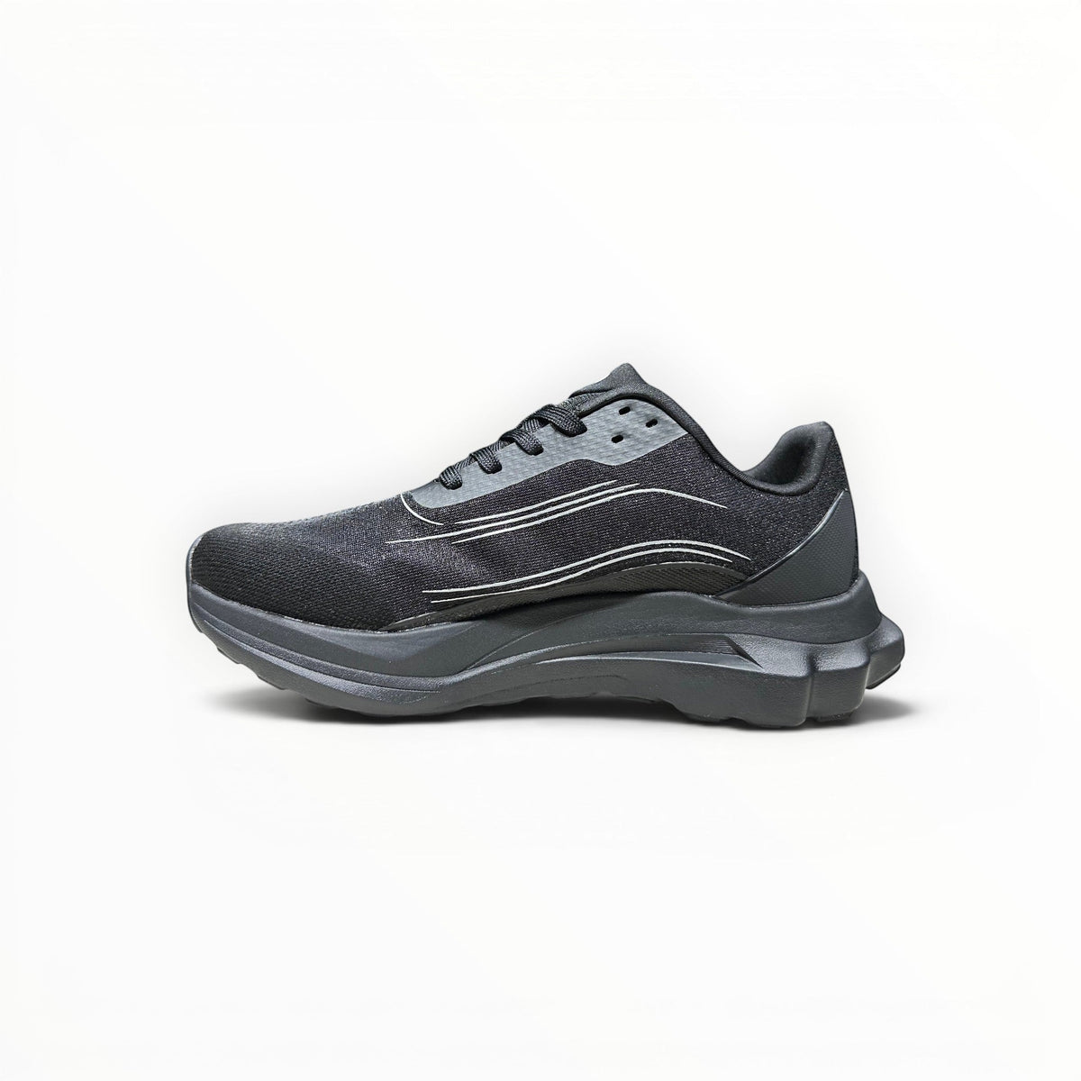 Alo Runner women's performance running shoes in Charcoal/Grey, product view 2
