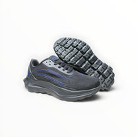 Alo Runner women's performance running shoes in Charcoal/Blue, product view 4