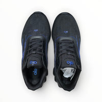 Alo Runner women's performance running shoes in Charcoal/Blue, product view 5
