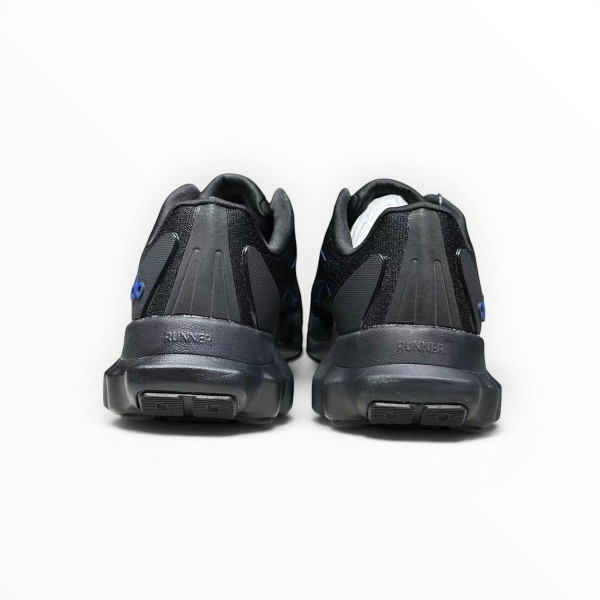 Alo Runner women's performance running shoes in Charcoal/Blue, product view 6