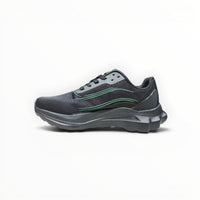 Alo Runner women's performance running shoes in Charcoal/Green, product view 3