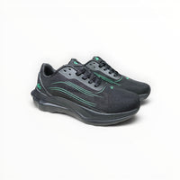Alo Runner women's performance running shoes in Charcoal/Green, product view 4