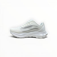 Alo Runner women's performance running shoes in White/White, product view 2