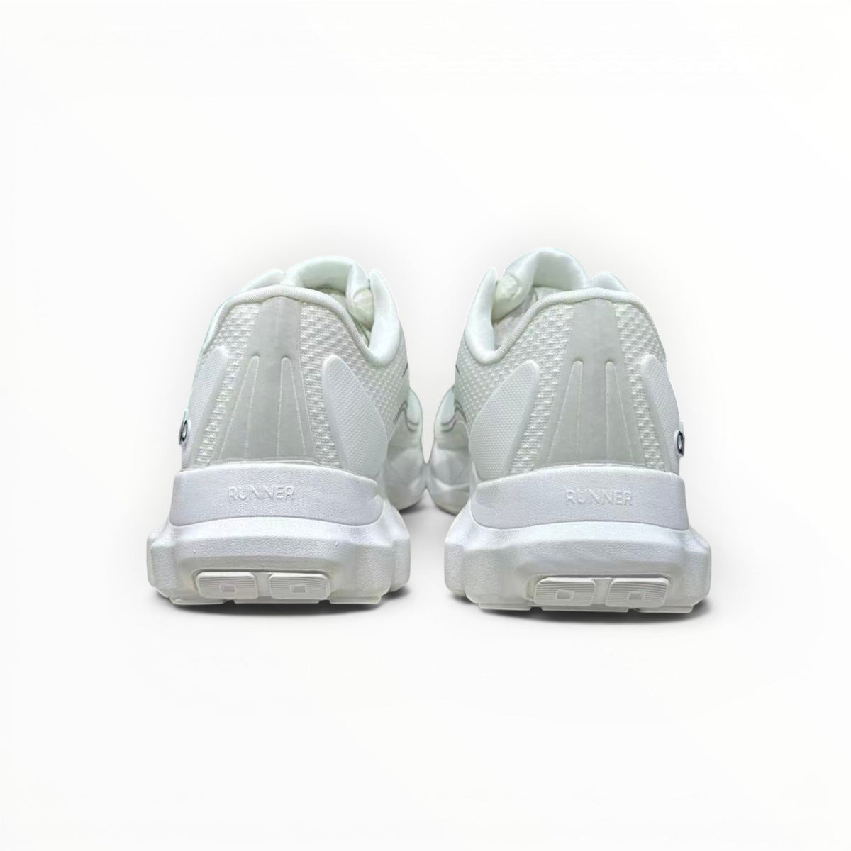 Alo Runner women's performance running shoes in White/White, product view 6
