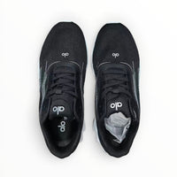 Alo Runner women's performance running shoes in Black/White, product view 5