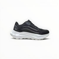 Alo Runner women's performance running shoes in Black/White, product view 7