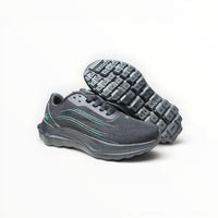 Alo Runner men's performance running shoes in Charcoal/Green, product view 1