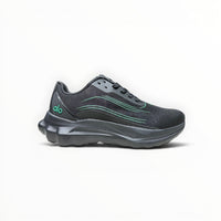 Alo Runner men's performance running shoes in Charcoal/Green, product view 3