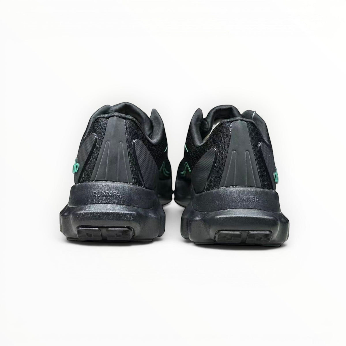 Alo Runner men's performance running shoes in Charcoal/Green, product view 6