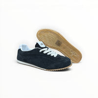Alo Sunset Sneaker women's suede lifestyle shoes in Black, product view 5