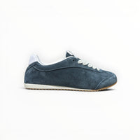 Alo Sunset Sneaker women's suede lifestyle shoes in Eclipse Blue, product view 8