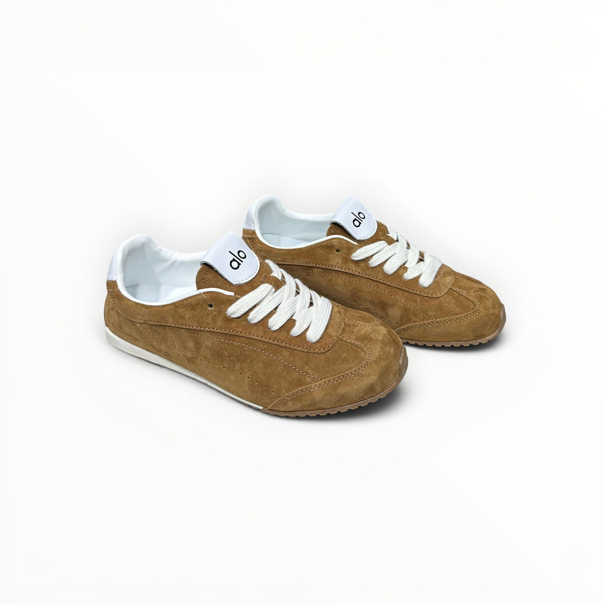 Alo Sunset Sneaker men's suede lifestyle shoes in Rich Sun-Kissed Brown, product view 1