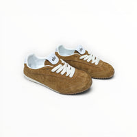 Alo Sunset Sneaker men's suede lifestyle shoes in Rich Sun-Kissed Brown, product view 1