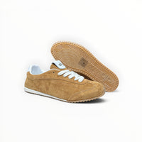 Alo Sunset Sneaker men's suede lifestyle shoes in Rich Sun-Kissed Brown, product view 5