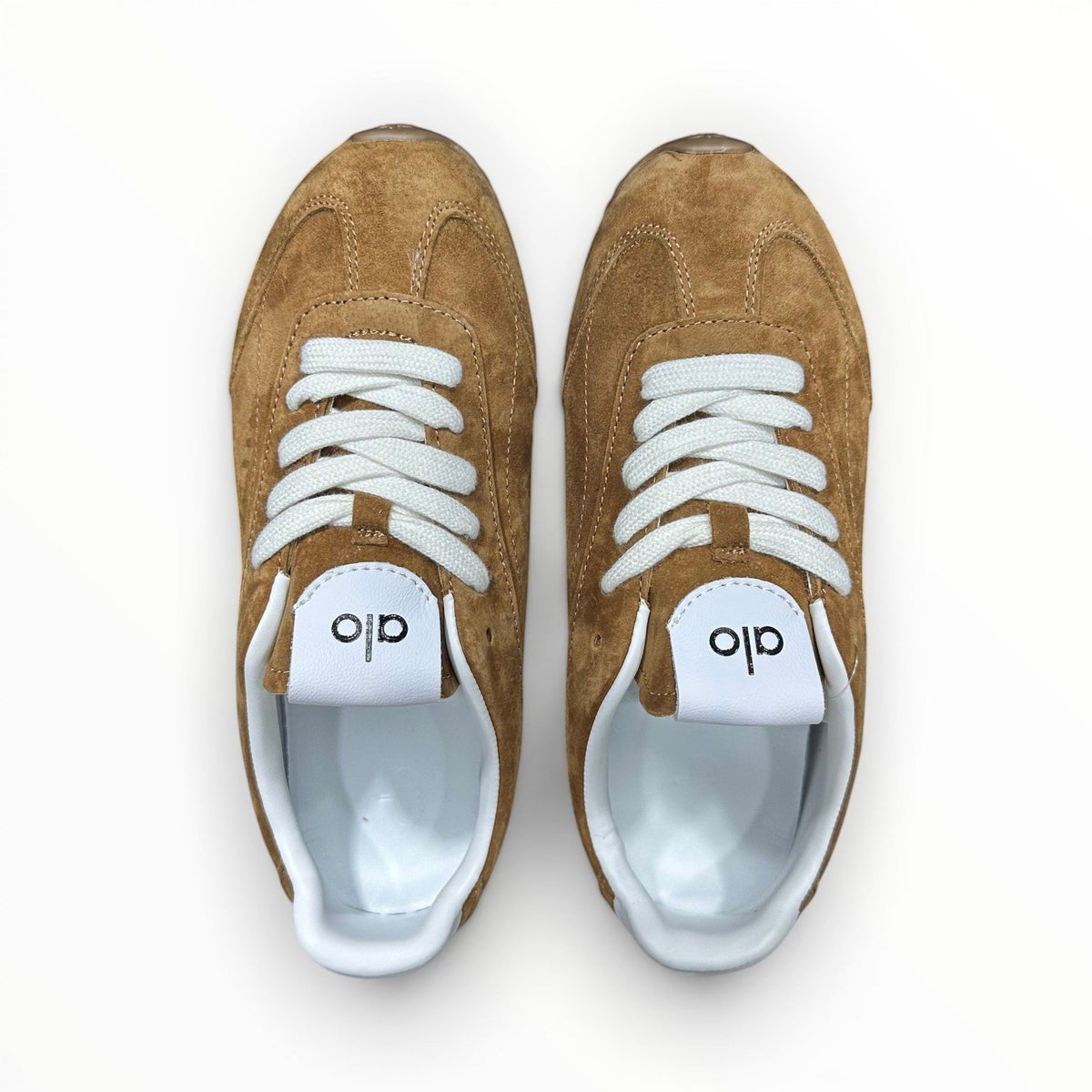 Alo Sunset Sneaker men's suede lifestyle shoes in Rich Sun-Kissed Brown, product view 6