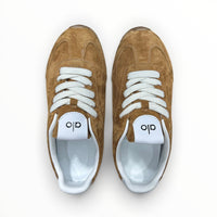 Alo Sunset Sneaker men's suede lifestyle shoes in Rich Sun-Kissed Brown, product view 6