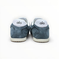 Alo Sunset Sneaker men's suede lifestyle shoes in Eclipse Blue, product view 6