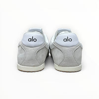 Alo Sunset Sneaker men's suede lifestyle shoes in Steel Grey, product view 6