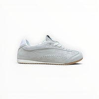 Alo Sunset Sneaker men's suede lifestyle shoes in Steel Grey, product view 7