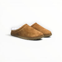Alo Recovery Slipper women's suede mule in Saddle/Ivory, alternate view