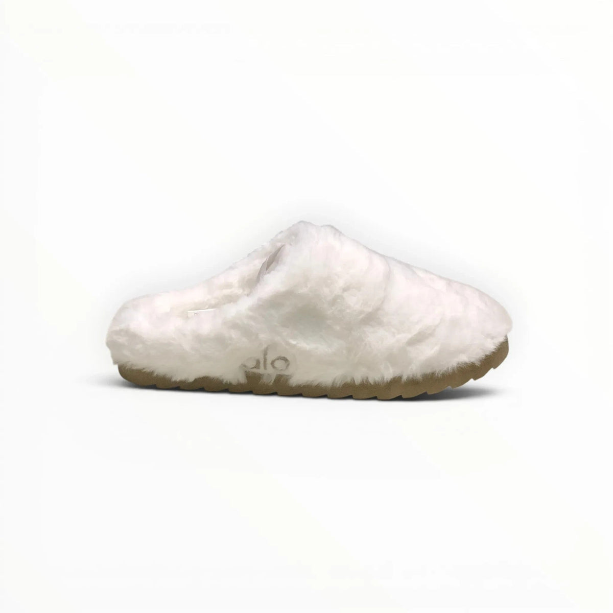 Alo Sherpa Recovery Slipper men's sherpa mule in Ivory, alternate view