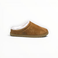 Alo Recovery Slipper men's suede mule in Saddle/Ivory, alternate view