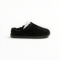 Alo Recovery Slipper men's suede mule in Black, alternate view