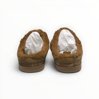 Alo Recovery Slipper men's suede mule in Espresso, rear view