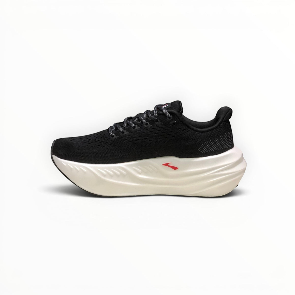 Brooks Glycerin Max women's running shoe in Black/Ebony/Winter Sky, medial side view