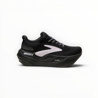 Brooks Glycerin Max women's running shoe in Black/Orchid Ice/Grey, lateral side view