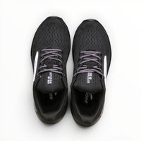 Brooks Glycerin Max women's running shoe in Black/Orchid Ice/Grey, top view