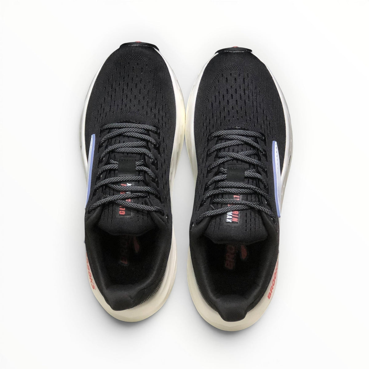 Brooks Glycerin Max men's running shoe in Black/Ebony/Winter Sky, top view