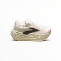Brooks Glycerin Max men's running shoe in Almond Peach/London Fog/White, alternate lateral side view