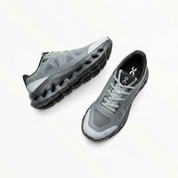 On Cloudtilt Remix women's walking shoes in Grey/Black/Lime, product view 3