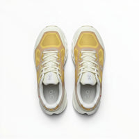 On Cloudtilt Remix women's walking shoes in Honey Gold/Ivory, product view 4