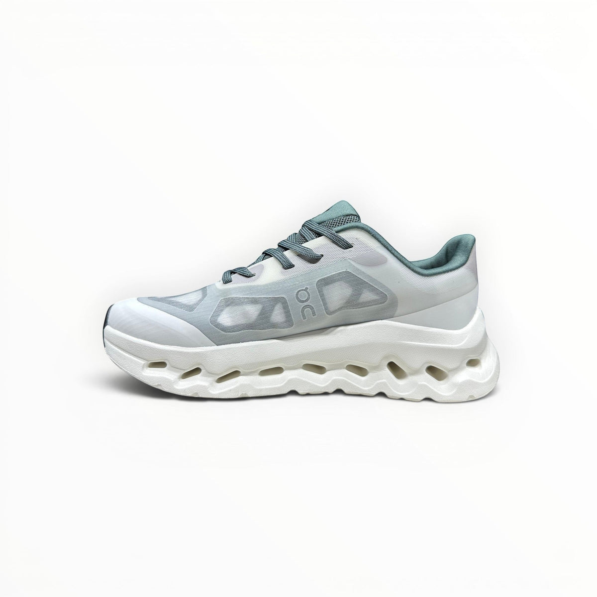 On Cloudtilt Remix women's walking shoes in Sage/Ice White, product view 2