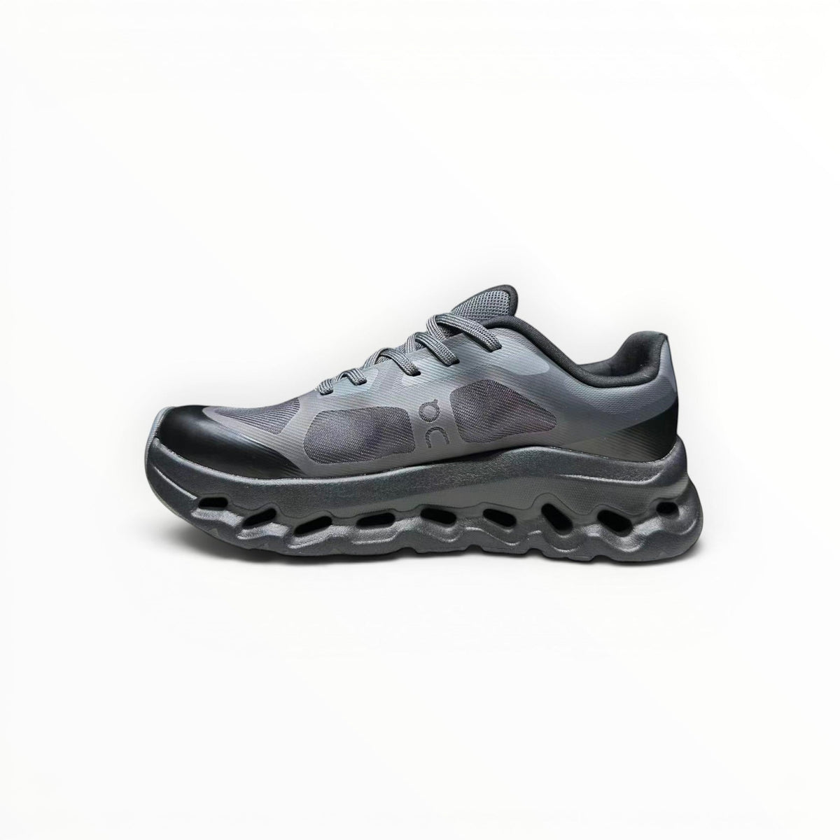 On Cloudtilt Remix women's walking shoes in Blackout/Charcoal, product view 2