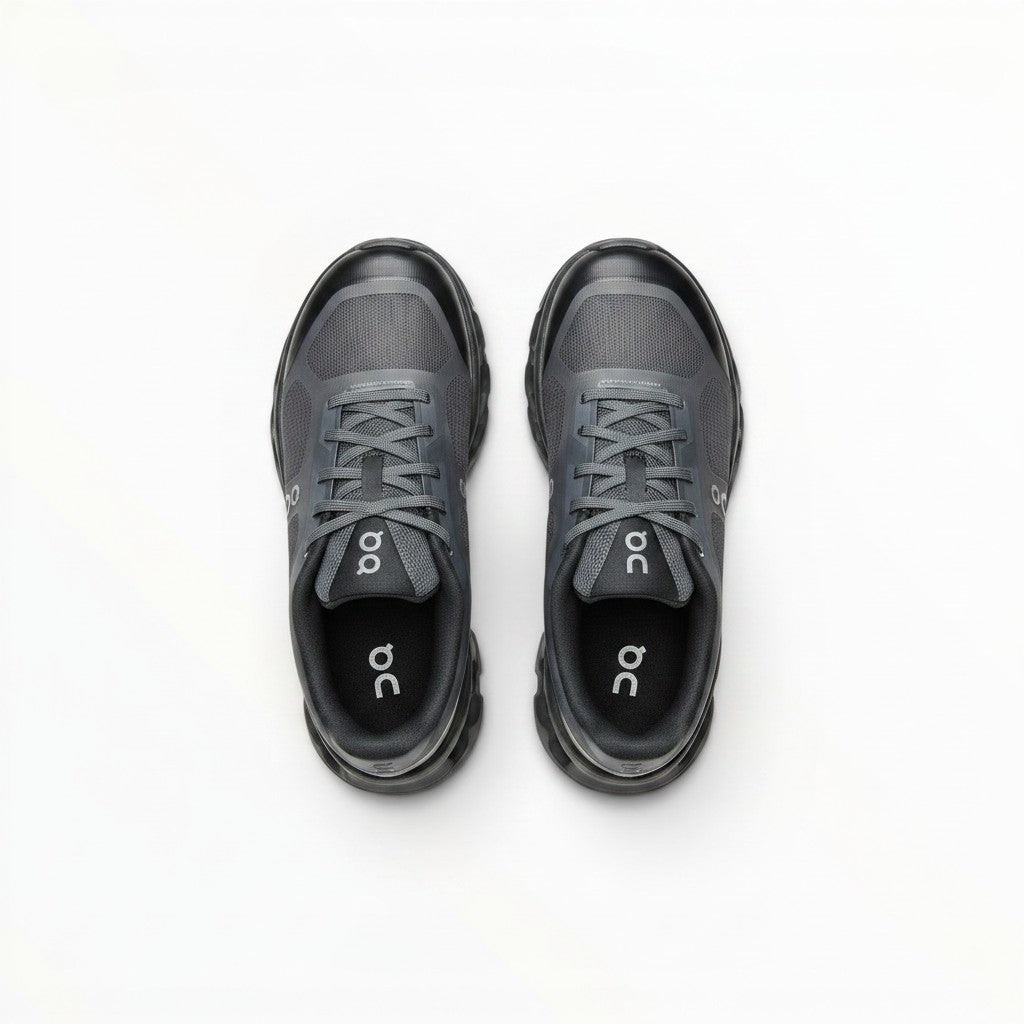 On Cloudtilt Remix women's walking shoes in Blackout/Charcoal, product view 4