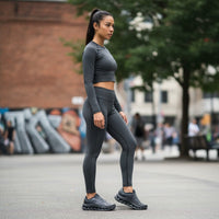 On Cloudtilt Remix women's walking shoes in Blackout/Charcoal, product view 5