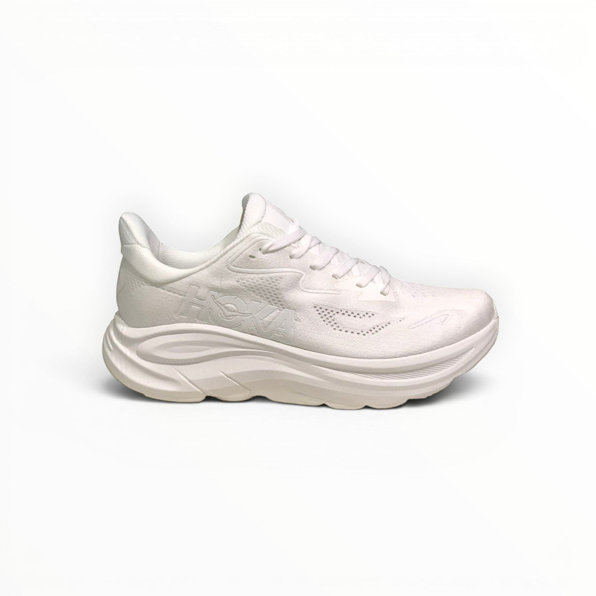 Hoka Clifton 10 Women's White/White running shoe – image 1